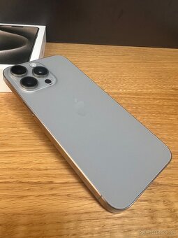 Predám iPhone 15 PRO MAX 256GB, TOP stav, VOLNY, - 3