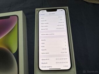 ✅ ako Nový iPhone 14 White 100% Zdravie Batérie TOP STAV - 3