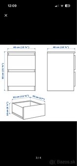 Ikea Nočný Stolík Malm - 3