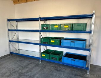 Skladovy kovový regál, 450kg nosnosť - 3