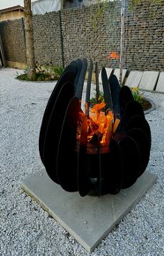 Záhradné ohnisko -  Unikátny tvar - Tulipán - 3