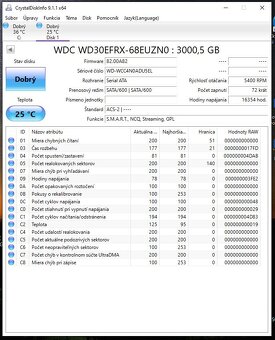 Predám 2 disky WD RED 3TB / 100% stav - 3