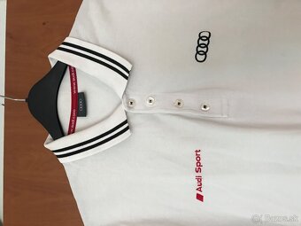 AUDI originál white pánske polotricko XL - 3