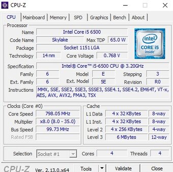 Intel Core i5-6500 (11x) - 3