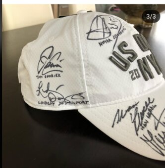 US Open 2018 signed cap Federer, Djokovic, Murray - 3