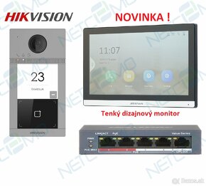 Videovrátnik Hikvision DS-KV8113-WME1 s novým typom monitora - 3