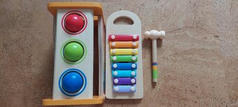 Drevená zatĺkačka s xylofónom - 3