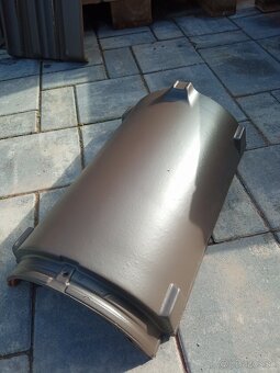 Škridla Creaton tmavo hnedá engoba + hrebenáče - 3