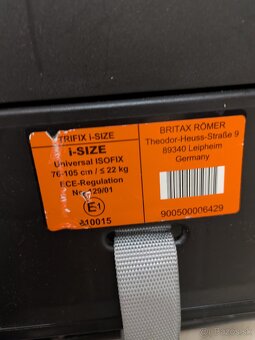 Autosedačka Römer Britax - 3