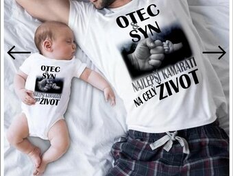 Set s potlačou otec a syn - 3