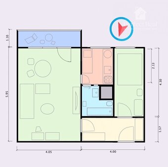 🏠 Na predaj 2-izbový byt s loggiou - Petržalka🏠 - 3