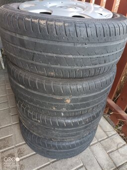 Plechové disky 5x100 r16 + puklice VW - 3