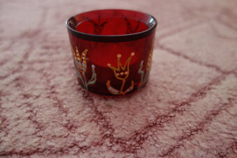Svietnik na čajovú sviečku červený - 3