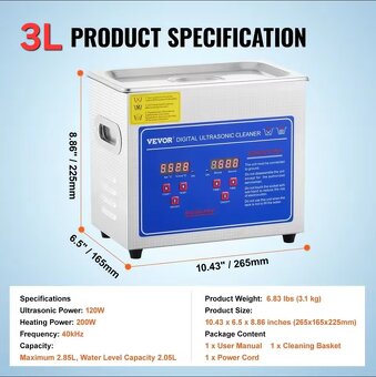 Ultrazvuková čistička - 3