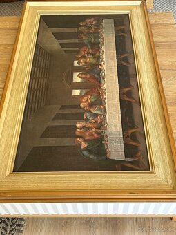 Starožitný obraz - posledná večera (Leonardo DaVinci) - 3