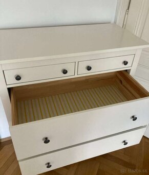 Ikea hemnes komoda 6 zásuvkova biely lesk - 3
