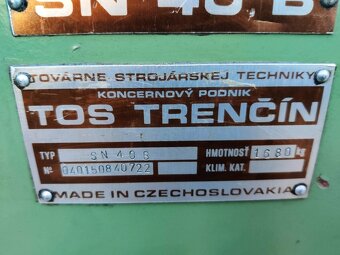 sústruh SN 40 B / 1500 Tos Trenčin - 3