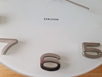 Nástenné hodiny Karlsson 4402 VINTAGE KULATÉ – BIELE - 3
