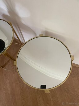 glamou zlate nocne stoliky \ prirucny stolik 60cm - 3