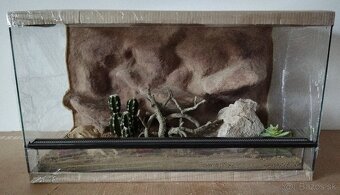Terárium 70x40x40 s 3D stenou - 3