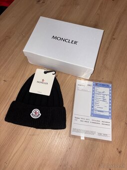 Moncler čiapka čierna a hnedá - 3