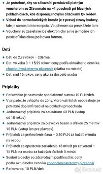 Predam 1 voucher - celodenny OPEN do Chochlowskie termy - 3