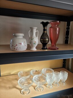 Predám sklenené poháre, vázy, tacky - 3
