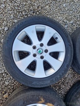 Škoda Alu disky s pneumatikami 205/55 R16 - 3