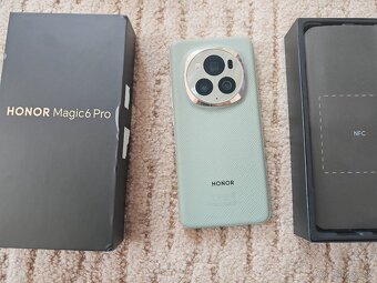 Honor Magic 6 pro 12/512GB - zelený + púzdra a 100% stav - 3