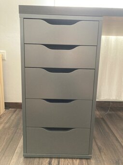 Písací stôl IKEA – ALEX + doska – veľmi dobrý stav - 3