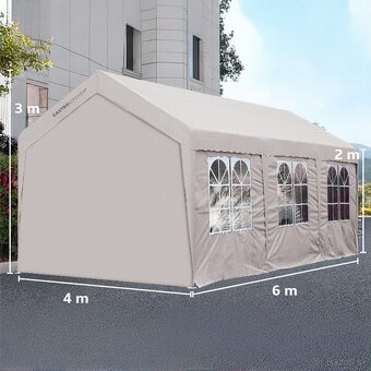 Párty stan 6x4m a párty stoly - 3