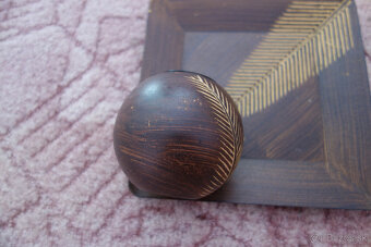 Drevený svietnik s táckou - 3