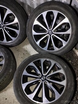 4ks alu disky orig. Nissan 5x114,3 R18 pneu 215/55 R18 - 3