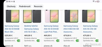 Predám Samsung A56 256GB nový zapečatený - 3