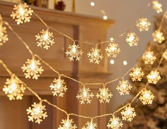 Vianocna svetelna retaz vlocky 40 svetiel-6 metrov - 3