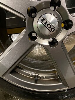 Predám hliníkové disky s pneumatikami DOTZ r17 - 3