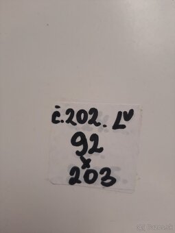 Plastové dvere Č. 202. Ľ - 3