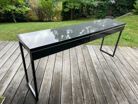 stol IKEA Besta Burs 180x40cm lesklý šedy - 3