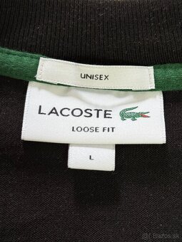 Lacoste oversized tričko - čierne, TH0062 - 3