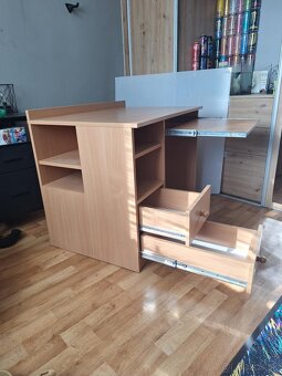 Písací stôl pre ľaváka a polica - 3