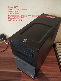 HERNÍ / KANCELÁŘSKÉ Počítače s WIFI a W7 od 790,- - 3