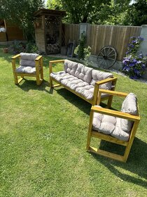 Predam , vyrobím drevene záhradné sedenie, terasové sedenie - 3