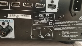 Denon AVR-S670H čierny Hi-Fi AV Receiver Dolby Vision DTS-HD - 3