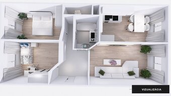 Na predaj 3 izbový byt na Gudernovej ulici, Košice II. – Záp - 3