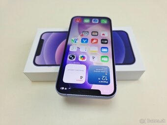 APPLE IPHONE 12 PURPLE 64GB,ZDRAVIE BATERKY 100% - 3