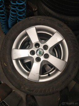 Alu 5 x 100 R 14 + zimné pneu. - 3