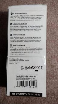 USB nabíjačka MOBILNET 12/24V s káblom 1,5m - 3