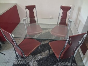 Predám jedálenský stôl + stoličky - 3