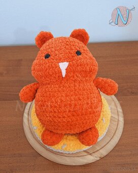 Háčkovaná figúrka - Škrečok Puffy - 3