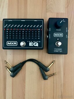 MXR 10 BAND EQ + MXR NOISE CLAMP + 2x PATCH KÁBLE | TOP STAV - 3